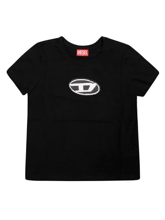 25FW [키즈] 디젤 티셔츠 J02371 KYAUN TSEQUIS K900 NERO