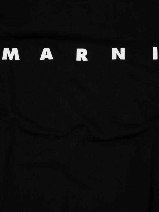 25FW [키즈] 마르니 티셔츠 M01612 M00V0 0M900 NERO - MARNI