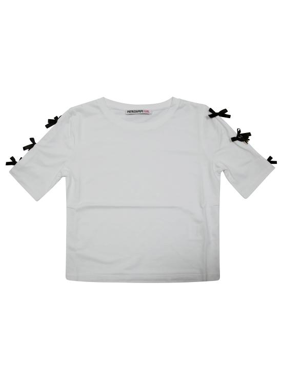 25SS [키즈] 파트리지아페페 티셔츠 7M0879 J051 W103 BIANCO