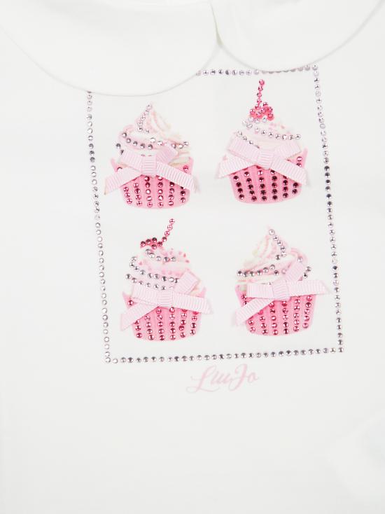 25SS [키즈] 리우조 티셔츠 HA5046J5003 N9318 BIANCO - LIU JO