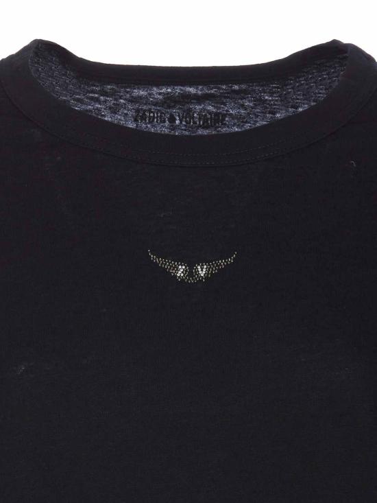 25FW 자딕앤볼테르 반팔 티셔츠 JWTS01669001 Black - ZADIG & VOLTAIRE