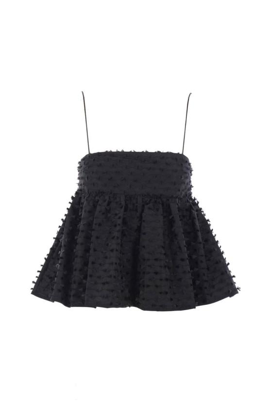 25FW 세실리아 반센 민소매 티셔츠 225RTW11012BLACK Black