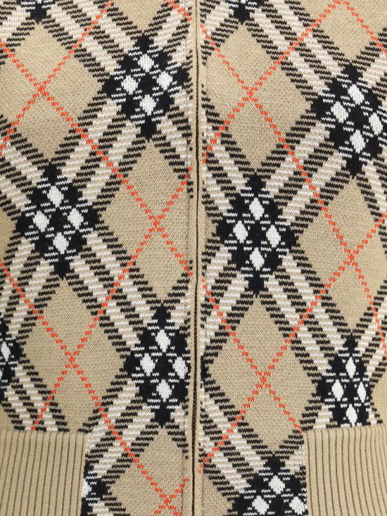 25FW 버버리 체크 집업 가디건  8110607 C1309 Beige - BURBERRY