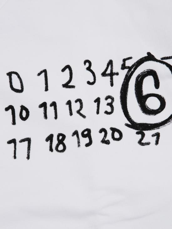 25FW [키즈] MM6 메종마르지엘라 티셔츠 M60896 MM02X M6100 BIANCO - MM6 MAISON MARGIELA