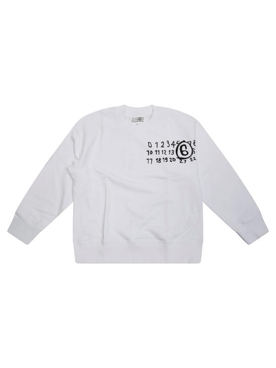 25FW [키즈] MM6 메종마르지엘라 티셔츠 M60896 MM02X M6100 BIANCO