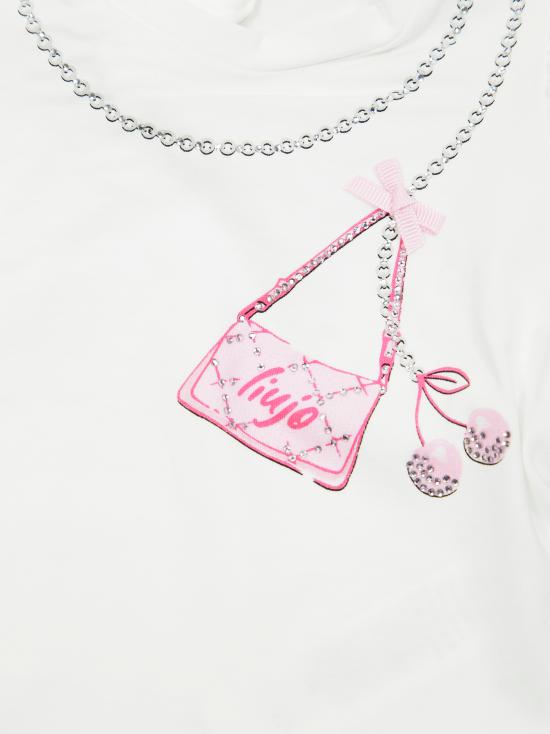 25SS [키즈] 리우조 티셔츠 HA5057J5003 C3570 BIANCO - LIU JO