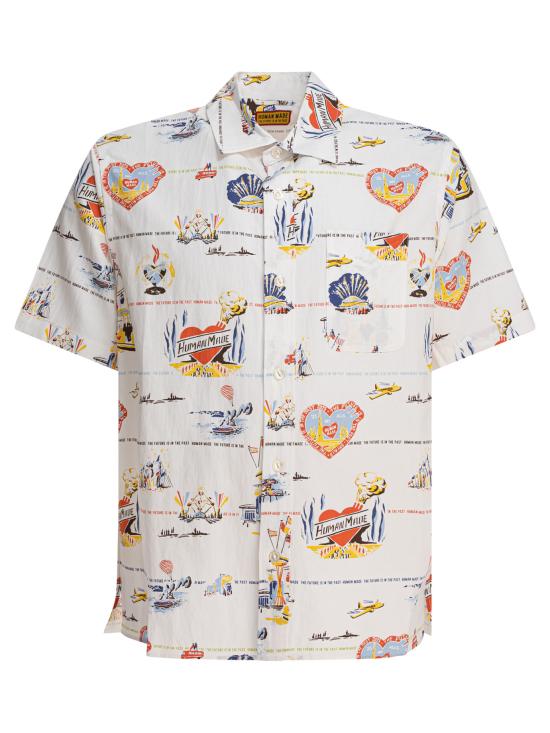  휴먼메이드 반팔 셔츠 HM29SH017 WHITE DOM