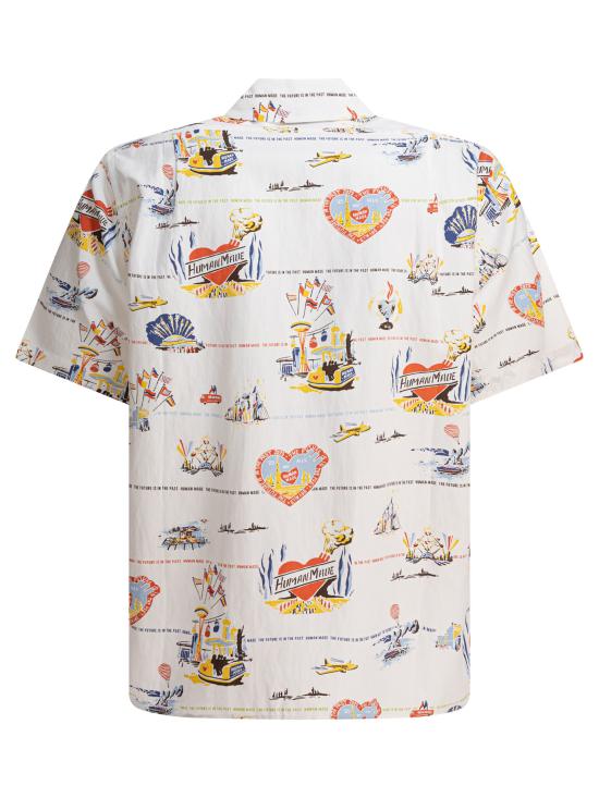  휴먼메이드 반팔 셔츠 HM29SH017 WHITE DOM - HUMANMADE