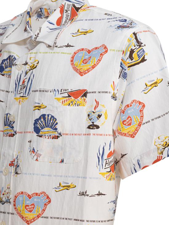  휴먼메이드 반팔 셔츠 HM29SH017 WHITE DOM - HUMANMADE