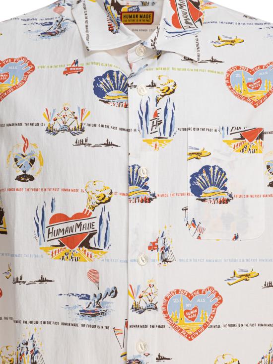  휴먼메이드 반팔 셔츠 HM29SH017 WHITE DOM - HUMANMADE