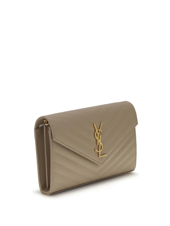 26SS 생로랑 레더 카산드라 체인 월렛 377828BOW01 2721 - SAINT LAURENT