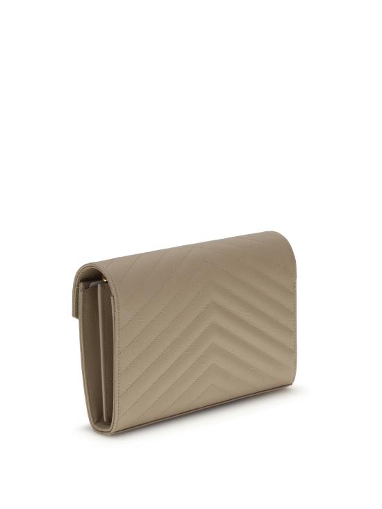 26SS 생로랑 레더 카산드라 체인 월렛 377828BOW01 2721 - SAINT LAURENT