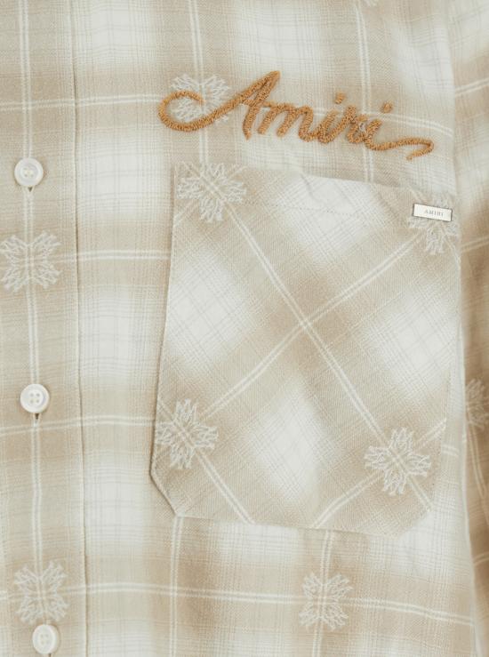 25FW 아미리 긴팔 셔츠 AMSTFL1015LIGHTCAMEL Beige - AMIRI