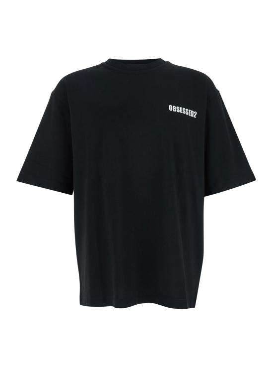 25FW 디스퀘어드2 반팔 티셔츠 S74GD1479D20033900 Black