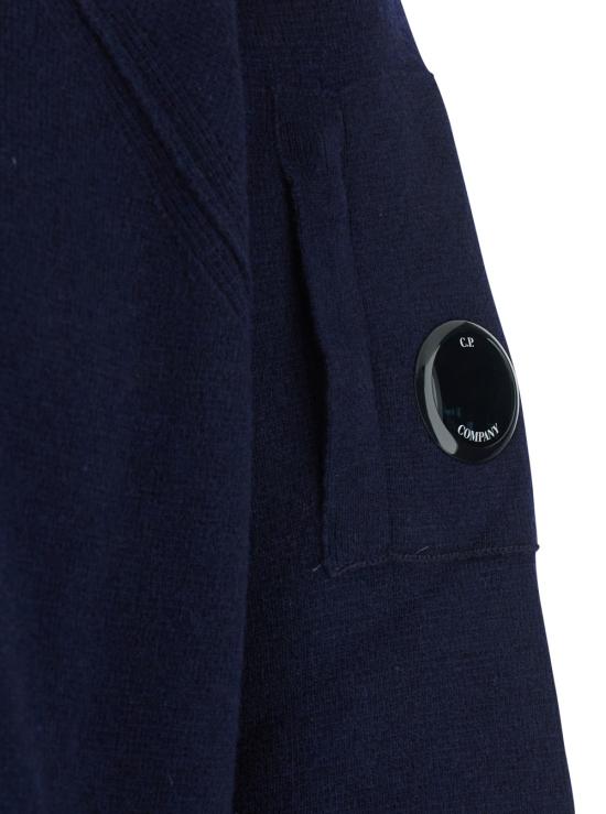 25FW 씨피 컴퍼니 램스울 크루넥 스웨터 19CMKN040A110149A888 Blu - C.P. COMPANY