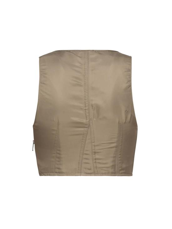  핑코 민소매 티셔츠 1046662EGU95 Beige - PINKO