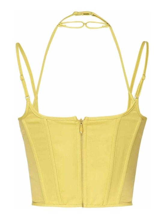  핑코 민소매 티셔츠 1048512DLT52 Yellow - PINKO