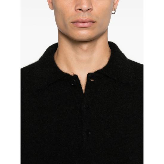 25FW 선플라워 긴팔 티셔츠 3074 MOHAIR BLACK - SUNFLOWER