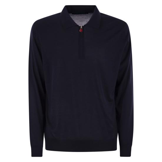 25FW 키톤 집업 니트 UMK0493K400J BLUE