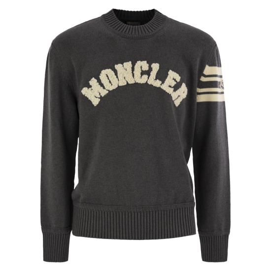 25FW 몽클레어 부클 로고 스웨터 K20919C00009 GREY