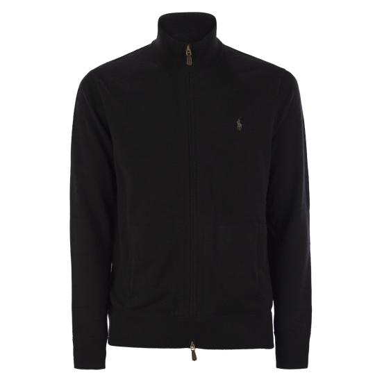 25FW 폴로 랄프로렌 로고 자수 지퍼 가디건  710974149 BLACK