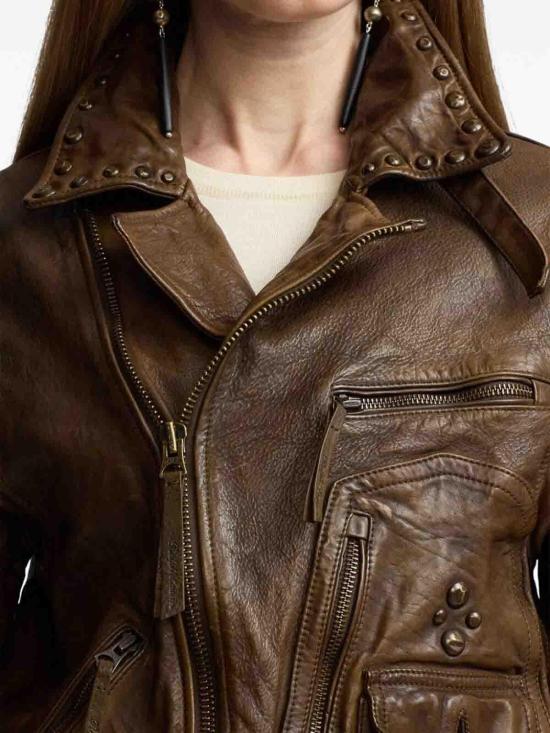 25FW 폴로 랄프로렌 가죽 자켓 290954309001 Beige - POLO RALPH LAUREN