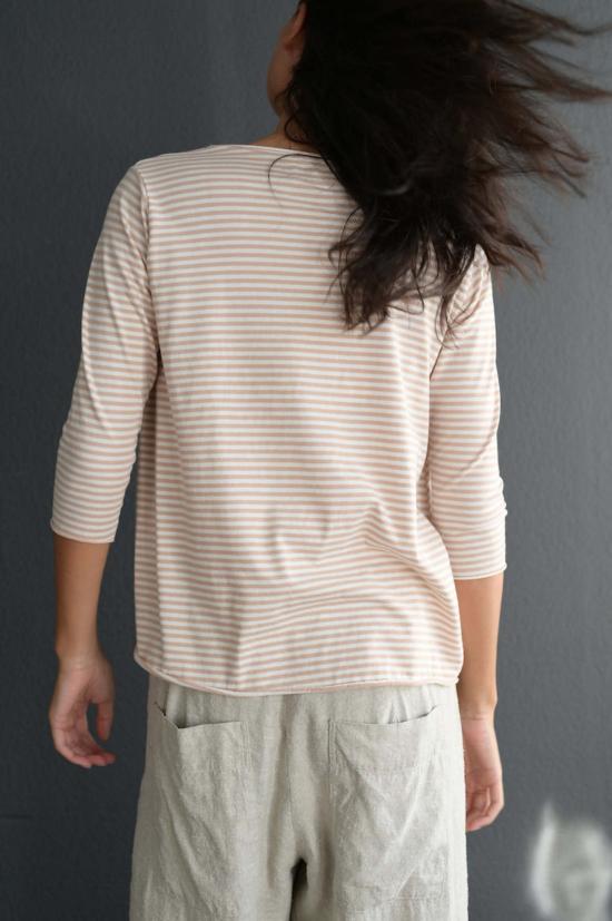  라보아트 반팔 티셔츠 Labo.Art Maglia Jeppe 탑 스트라이프 - LABO.ART