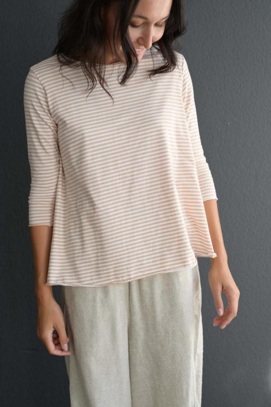  라보아트 반팔 티셔츠 Labo.Art Maglia Jeppe 탑 스트라이프 - LABO.ART