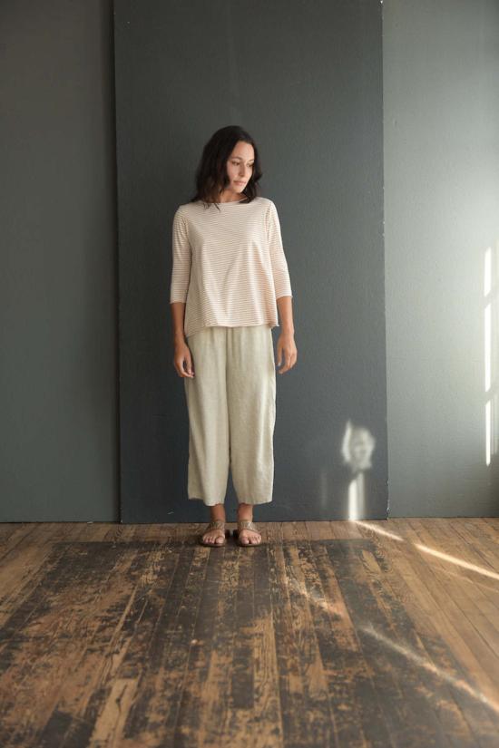  라보아트 반팔 티셔츠 Labo.Art Maglia Jeppe 탑 스트라이프