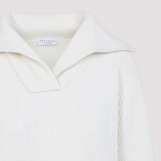 25FW 브루넬로 쿠치넬리 폴로 티셔츠 M16725102 C2723 PANAMA WHITE - BRUNELLO CUCINELLI