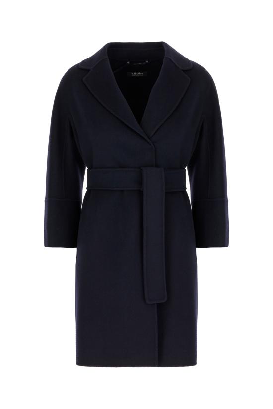 25FW 에스막스마라 ARONA 아로나 쇼트 더블 페이스 울 코트 ARONA 012 DARK BLUE