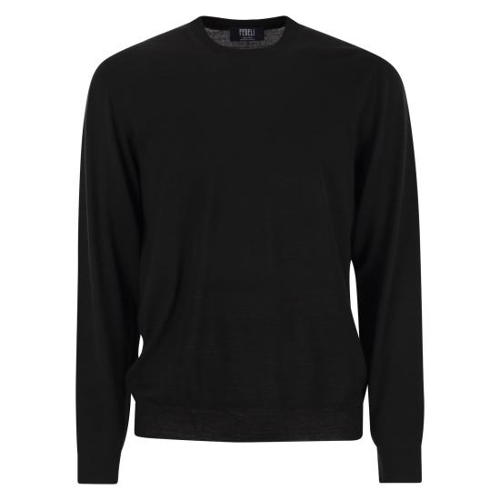25FW 페델리 긴팔 티셔츠 MU007012 BLACK