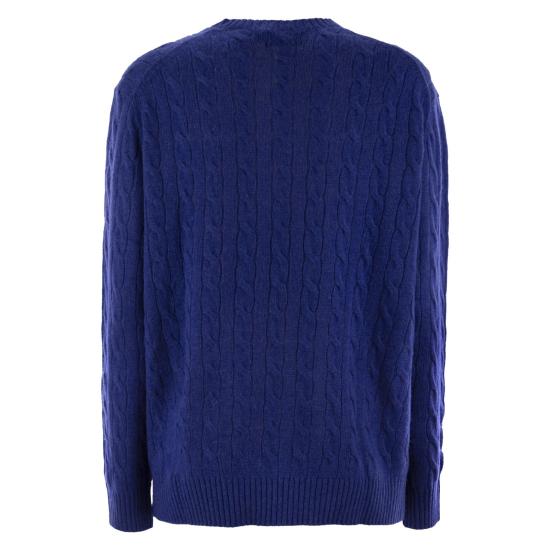 25FW 폴로 랄프로렌 폴로 자수 케이블 니트 스웨터 211972115 BLUETTE - POLO RALPH LAUREN