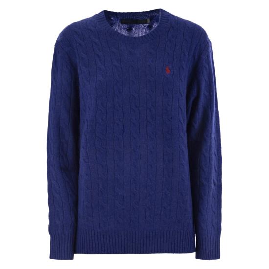 25FW 폴로 랄프로렌 폴로 자수 케이블 니트 스웨터 211972115 BLUETTE