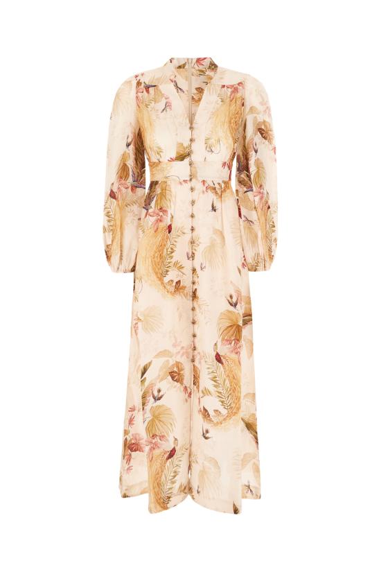 25FW 짐머만 미디 원피스 5146DSS253 CRMPLMFLO CREAM PALM FLORAL