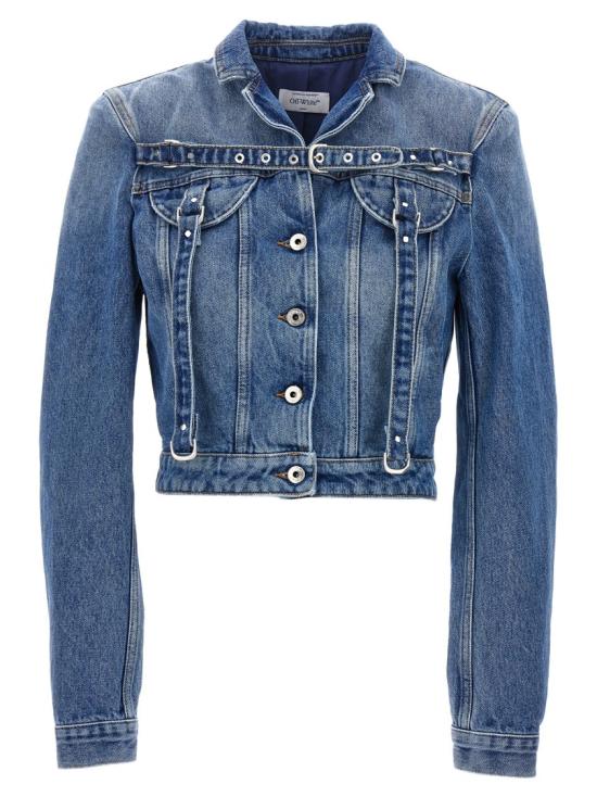 24FW 오프화이트 데님 자켓 283350566 Blue