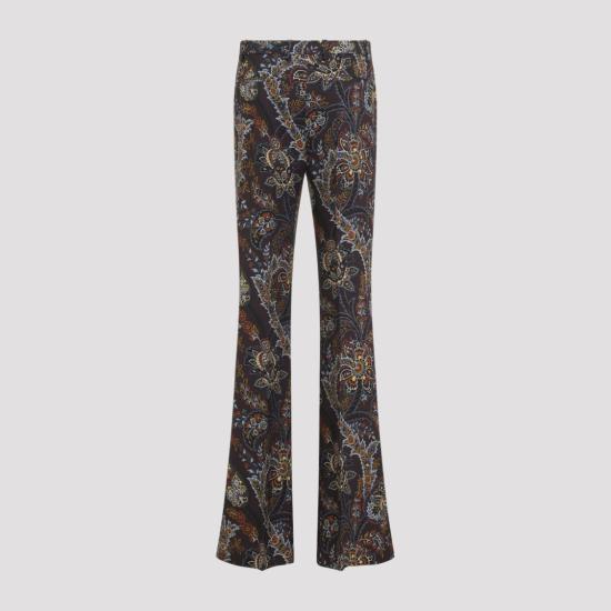 24FW 에트로 플레어 팬츠 WREA0033 99SADC6 Black - ETRO