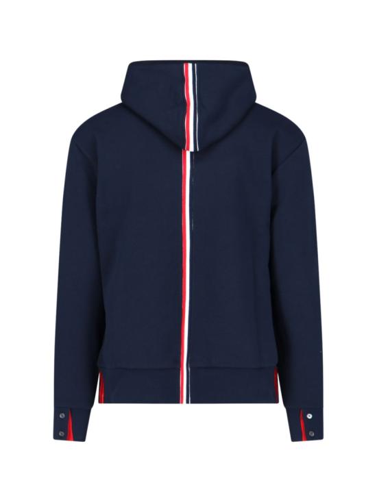 25FW 톰브라운 후드 티셔츠 MJT086A 03377415 Blue - THOM BROWNE