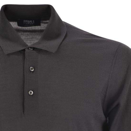 25FW 페델리 폴로 티셔츠 MU007015 ANTHRACITE - FEDELI