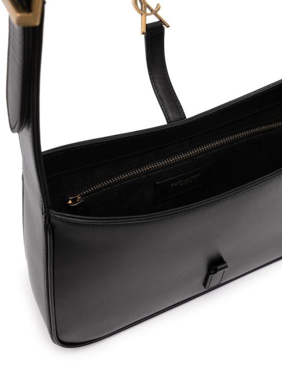 25FW 생로랑 LE 5 A 7 모노그램 토트백 6572282R20W 1000 BLACK - SAINT LAURENT