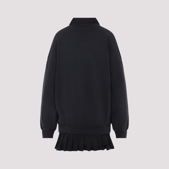 25FW 발렌시아가 숏 원피스 838975TSVC6 1041 BLACK - BALENCIAGA