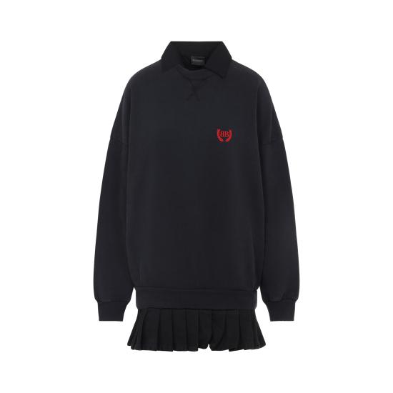 25FW 발렌시아가 숏 원피스 838975TSVC6 1041 BLACK