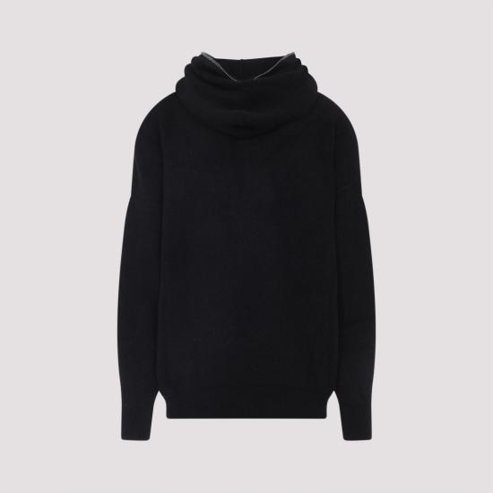25FW 릭 오웬스 후드 티셔츠 RR02E1687KWP 09 BLACK - RICK OWENS