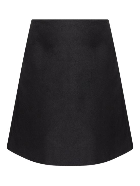 25FW 알렉산더 맥퀸 미디 스커트 832556QEAGH1000 BLACK