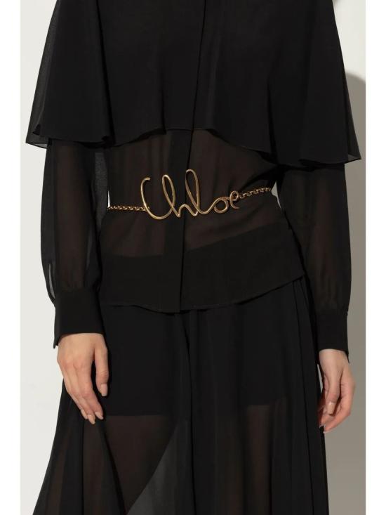 25FW 끌로에 슬림 벨트 CHC24AC068CB7097 9DC METALLIC - CHLOE