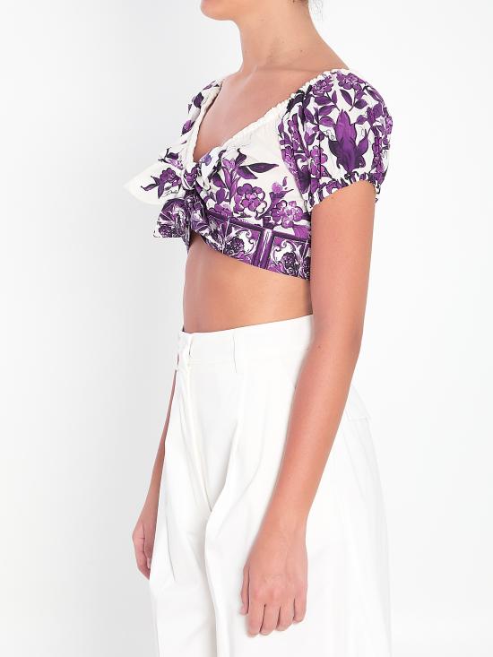 25FW 돌체앤가바나 반팔 티셔츠 F7AV0THH5EP I13TN PURPLE - DOLCE & GABBANA