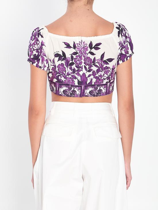 25FW 돌체앤가바나 반팔 티셔츠 F7AV0THH5EP I13TN PURPLE - DOLCE & GABBANA