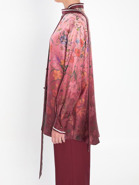 25FW 구찌 그라데이드 플로럴 롱 슬리브 셔츠  835617ZATG8 5057 PINK - GUCCI