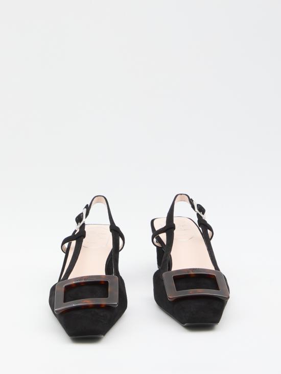 25FW 로저비비에 뮬/슬리퍼 RVW00643380HR0 B999 BLACK - ROGER VIVIER