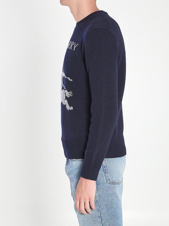 25FW 버버리 EKD 울 캐시미어 스웨터 8114154 A1222 BLUE - BURBERRY